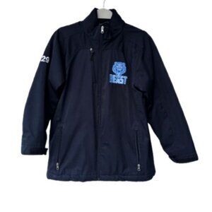 Elevate softshell zip up jacket black kids' size XL